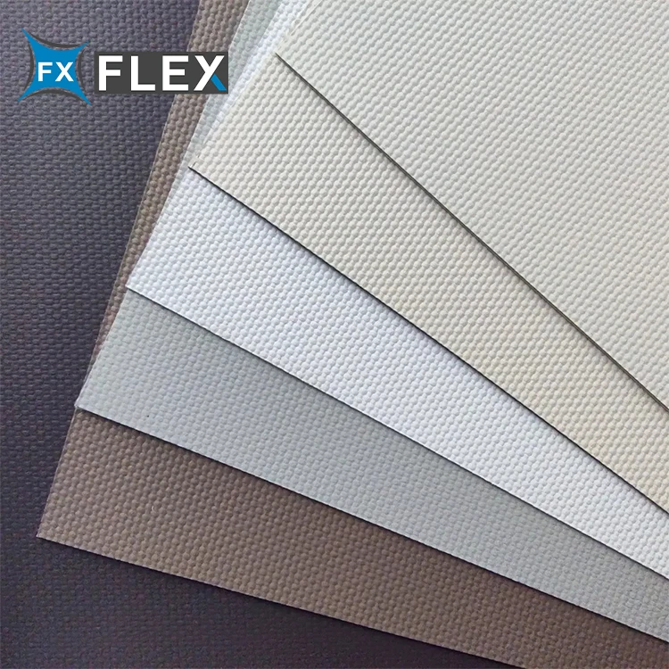 FLFX A-grade Flame Retardant PVC Roller Blind Fabric Vertical for Office
