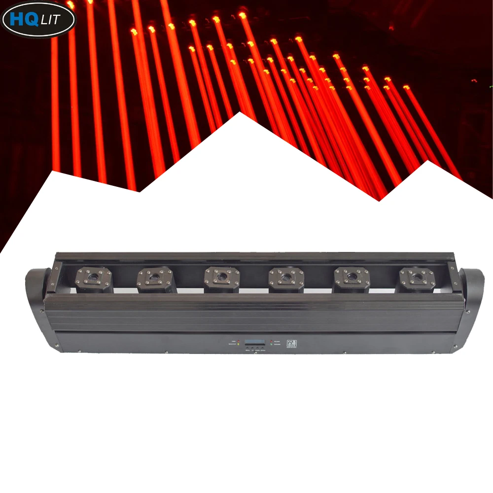 6 Heads Red Laser Bar Moving Lights 6 Eyes Beam disco light laser Bar For Disco Night Club
