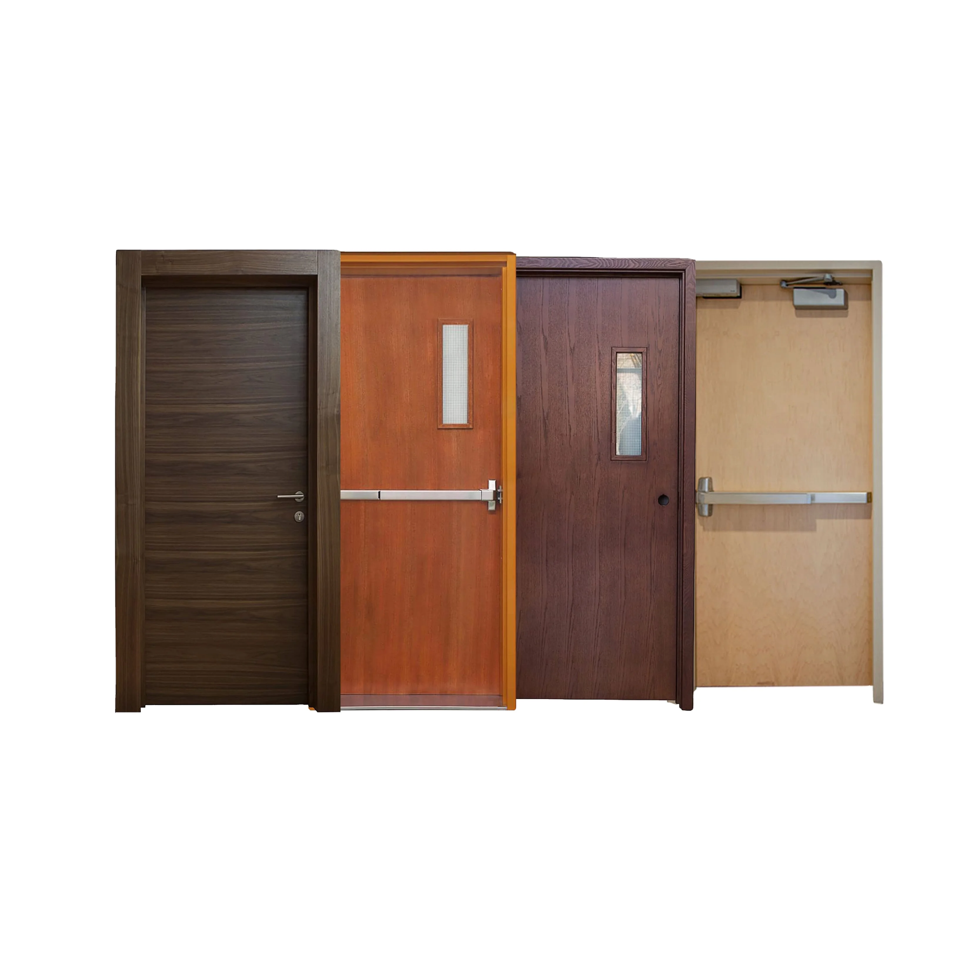 Usa Hotel Room Wood Fire Doors With Frame And Hardware All With UL Standard