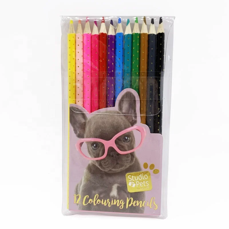 Amazon Hot Selling 2023 Drawing Stationery For School Kids Creative 12 Color Pencil Durable Colored Pencils Set