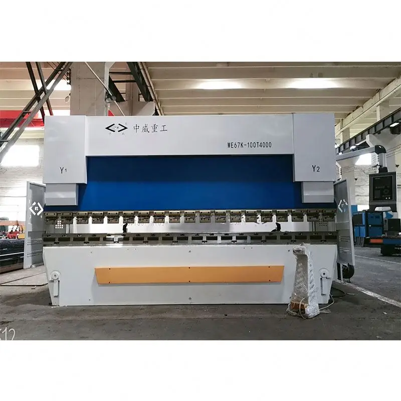 Zhongwei CNC Press Brake 6 axis MB8-135T/3200 Hydraulic Sheet Metal Bending Machine Da66T 3D Controller With Back Gauge