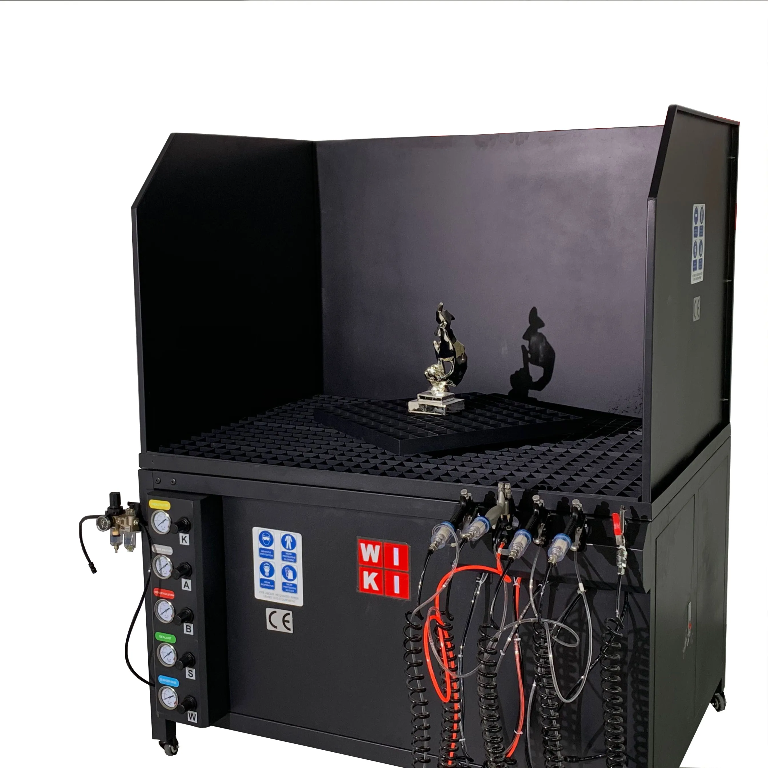 New Nano Spray Chrome machine WKI-CPSM128 Popular Spraying Booth Chrome System Silver Mirror Affect Coating Chrome Machine