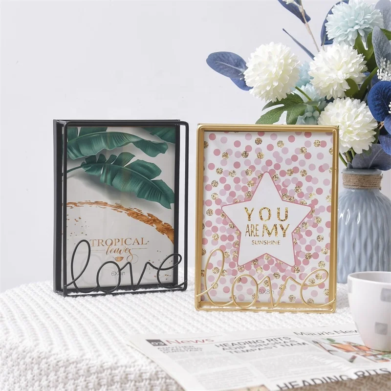 Оптовая продажа Новое поступление декоративная металлическая фоторамка для