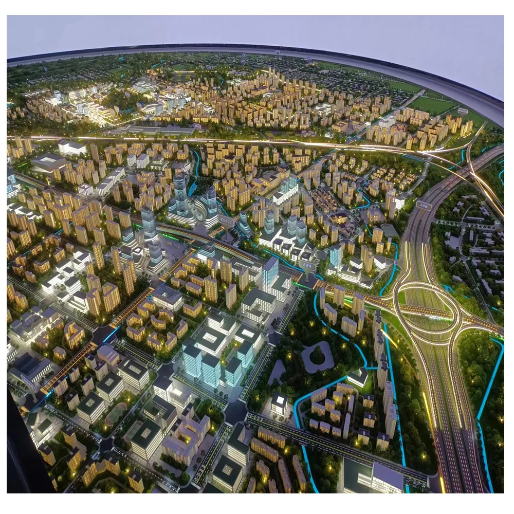 Novelty design master urban planning model for real estate construction