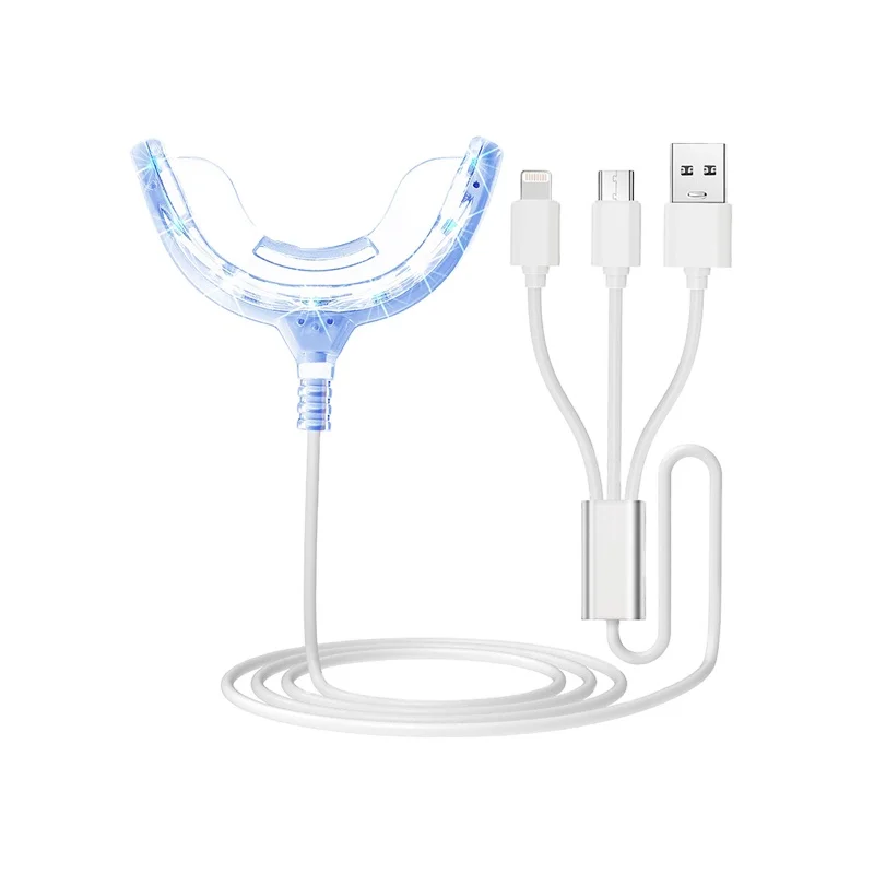 Ускоритель отбеливания зубов 16x более мощный синий светодиодный мини-светильник для