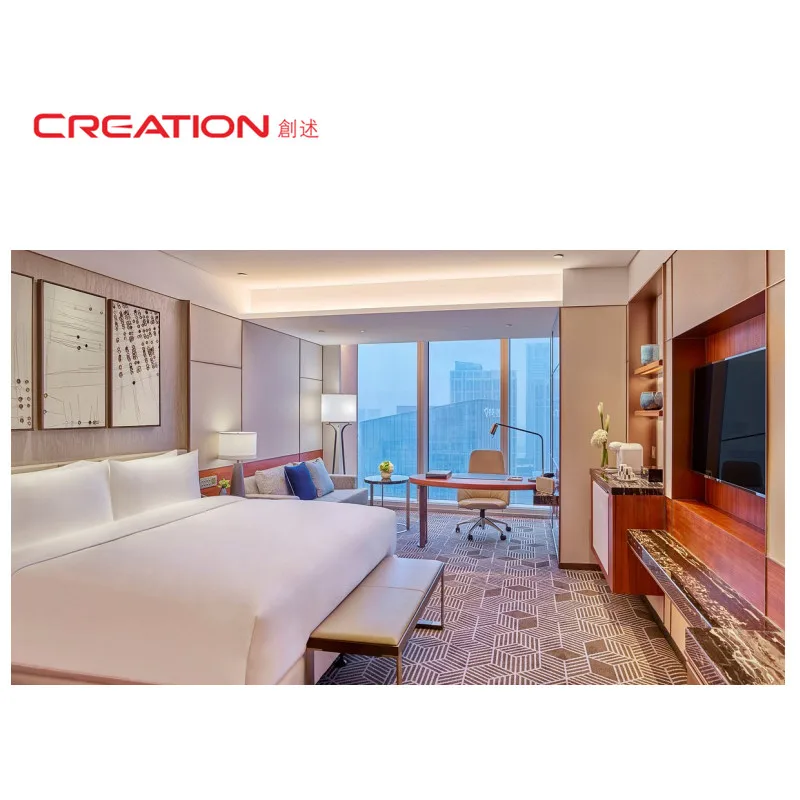 CREATION Hotel Apartment Furniture Solid Wood Hotel Furniture Casegood Furniture For Hotel Rooms