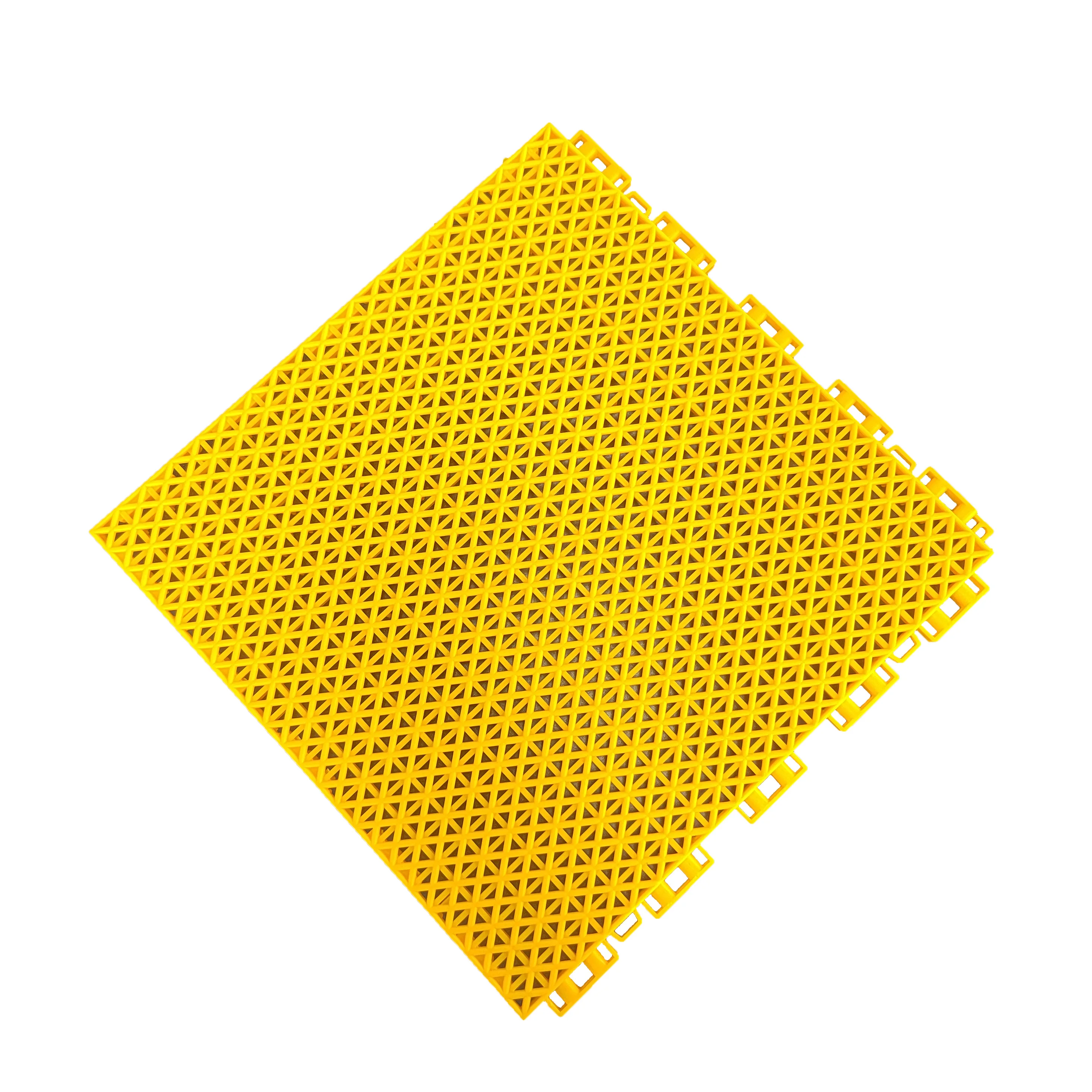 Outdoor basketball court suspended floor assembled floor mat Standard half court removable