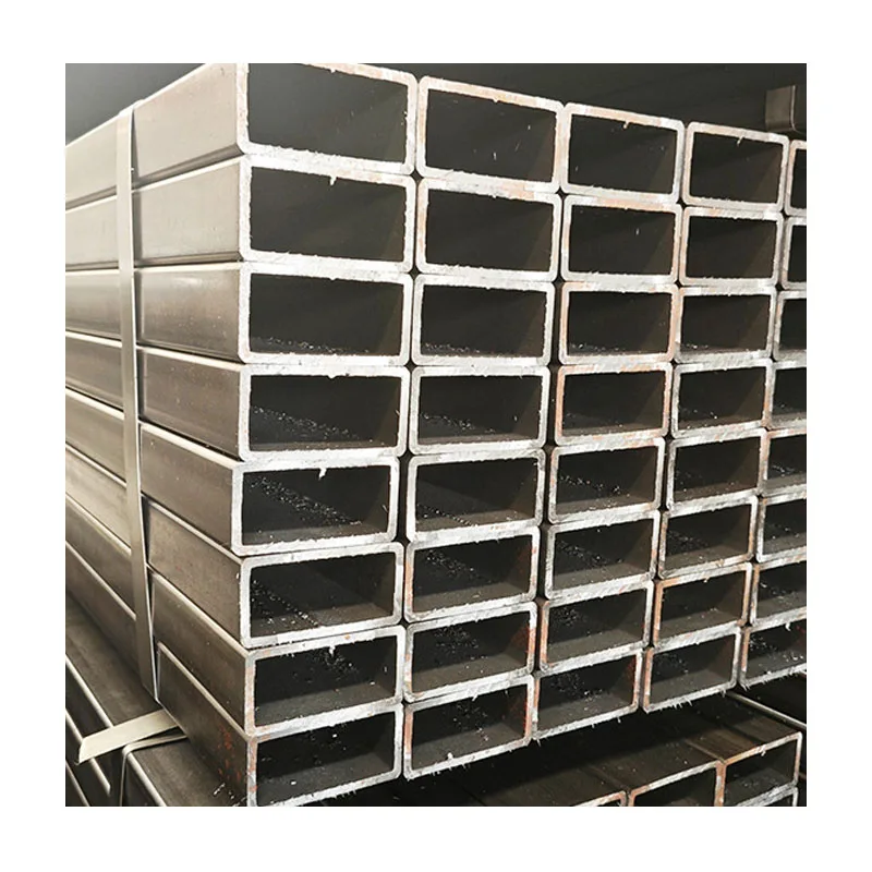 High Quality 25x50  Square Tube Shs Hot Dip Galvanized Square Steel Tube Galvanized Rectangular Seamless Steel Tube