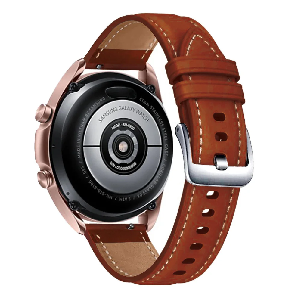 Кожаный ремешок для Samsung Galaxy Watch 3 45 мм 41