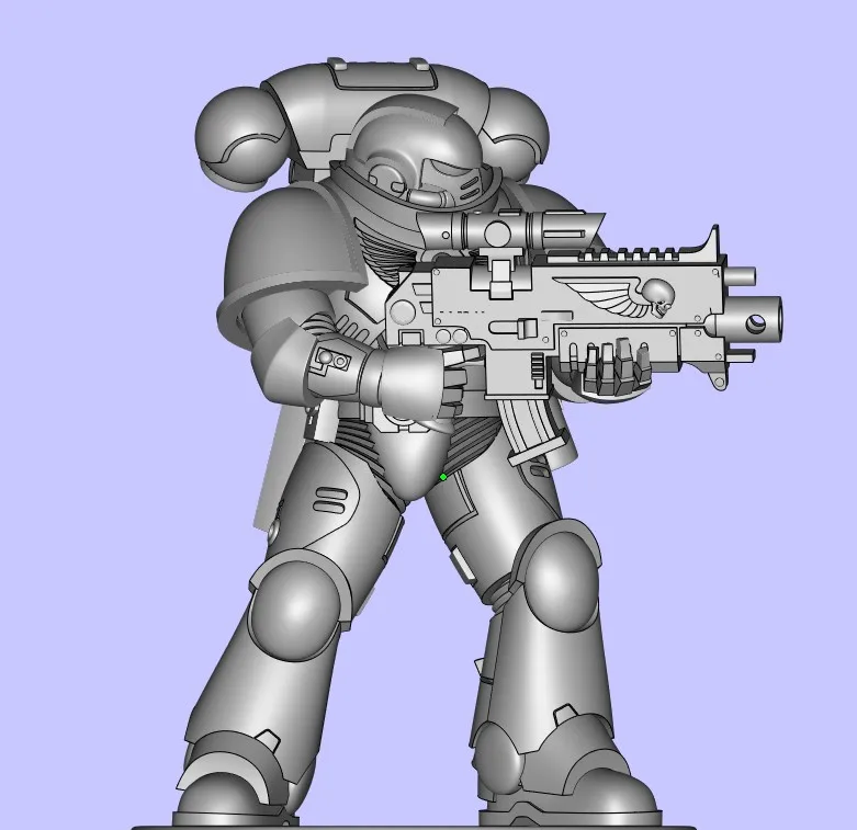 Customized anime character model sla 3d printing warhammer 40k space marines