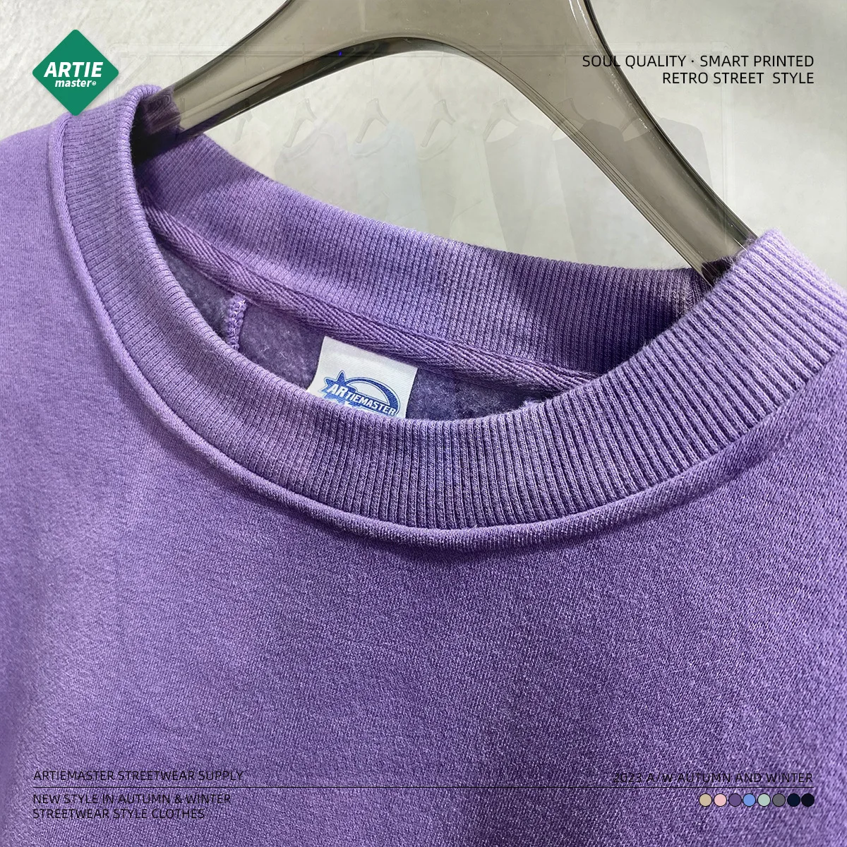 Fashion Plain Black Hooded Sweatshirt Custom Logo Sweatshirt High Quality Pullover Sweatshirt Without Hood