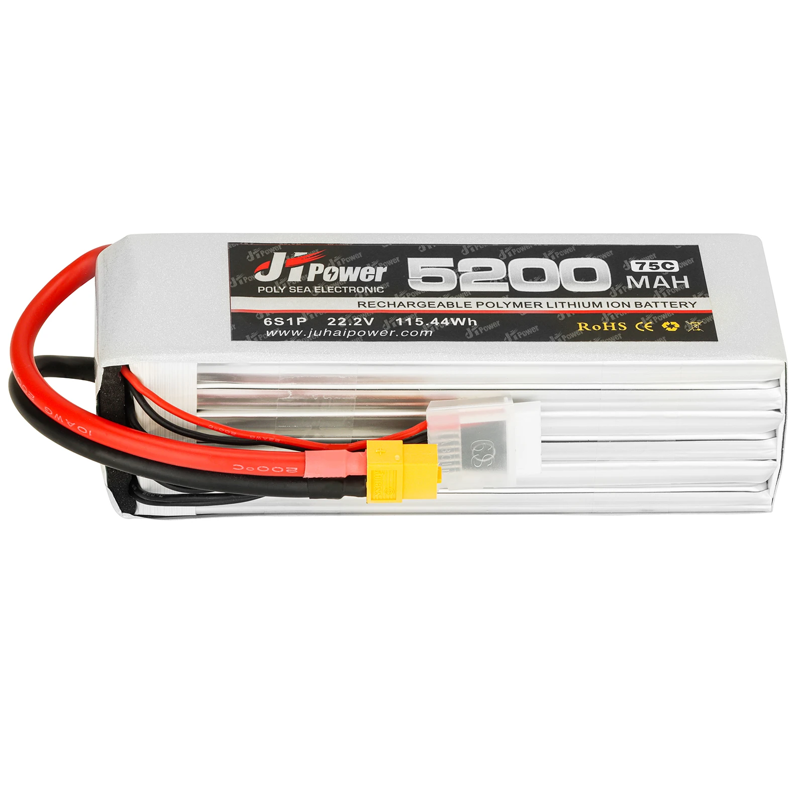 Long Service Life And Good Performance 5200mAh 6S 75C 22.2V High Voltage Drone Battery Lipo Battery For Drone Fpv Lipo Battery