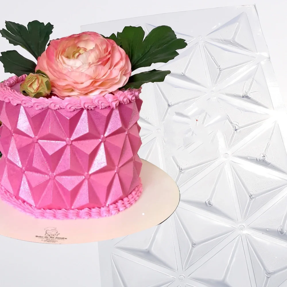 Формы для выпечки лай и кирпичной стены, прозрачная Пластиковая форма для украшения тортов, форма с акриловой текстурой, трафарет для торта