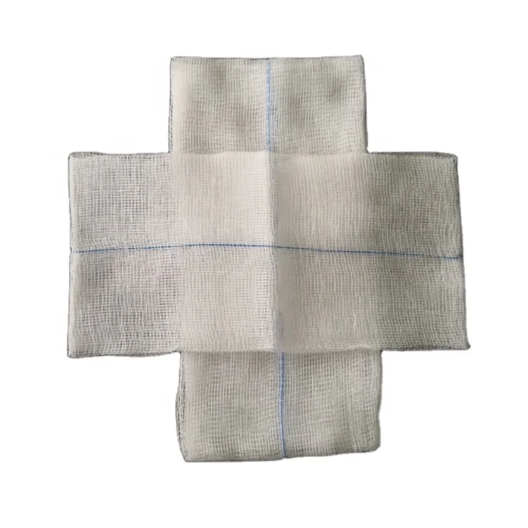 
Disposable Gauze Swab With X-Ray Detectable wound care Absorbent Gauze Compresses 