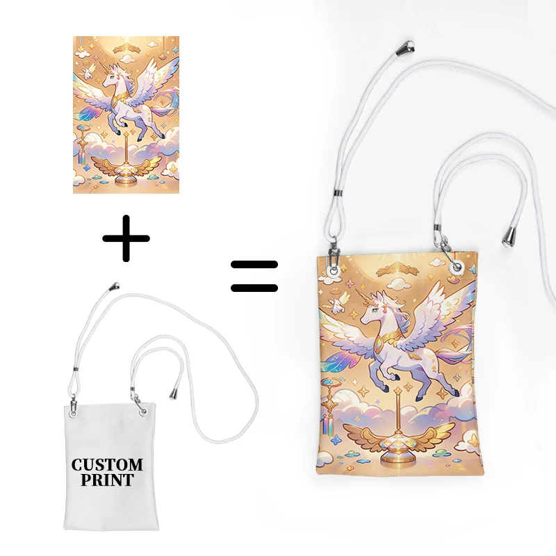 Ladies Phone Pouch Dry Bag Small Phone Bag Custom Design Cartoon Waist Phone Bag