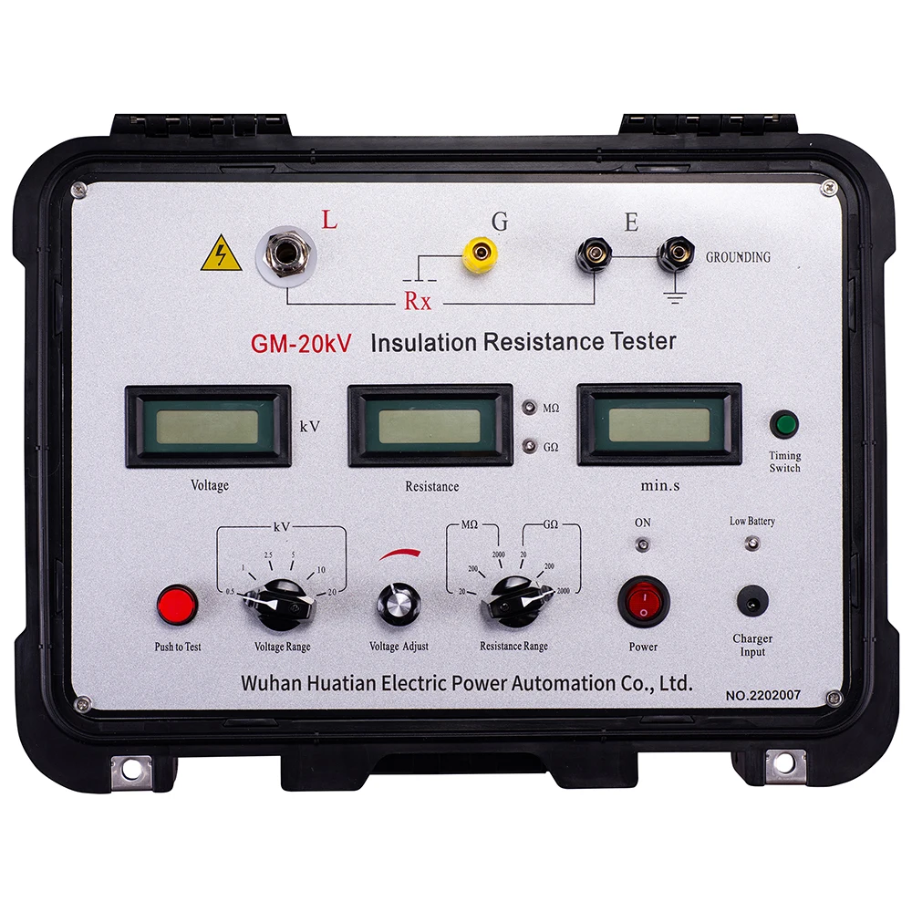 B GM-20kV Manufacturer Insulation Resistance 2500v 5000v 10kv 20kv Megohmmeter Insulation Resistance Tester