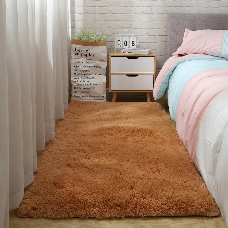 Quality indoor mat soft shaggy fur floor area rug fur rugs living room white fluffy faux fur rug carpets