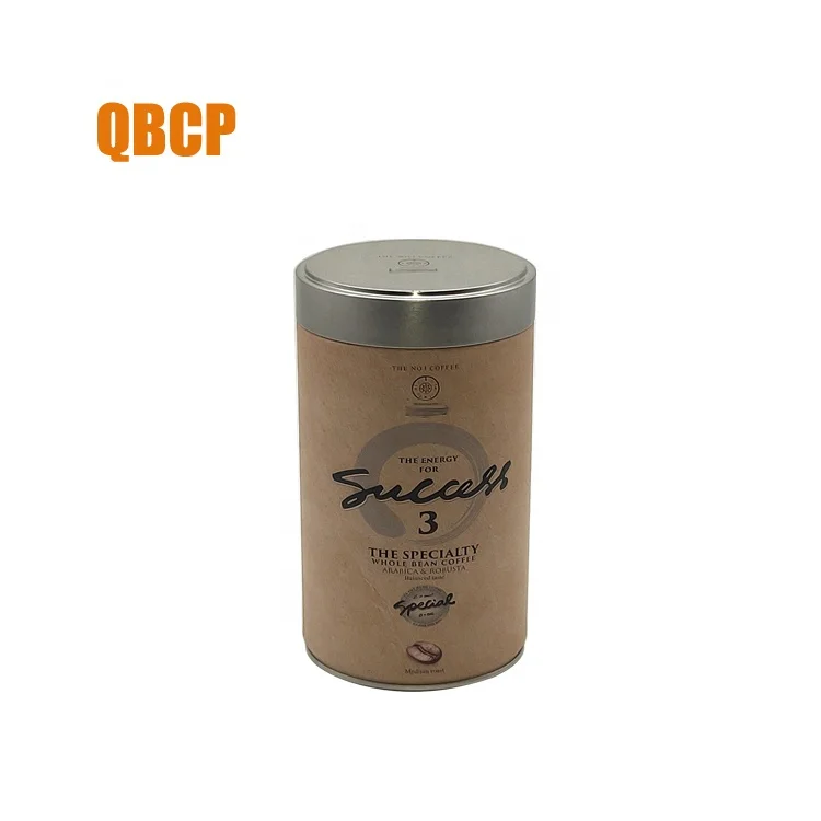 
custom coffee bean tin can with degassing valve 