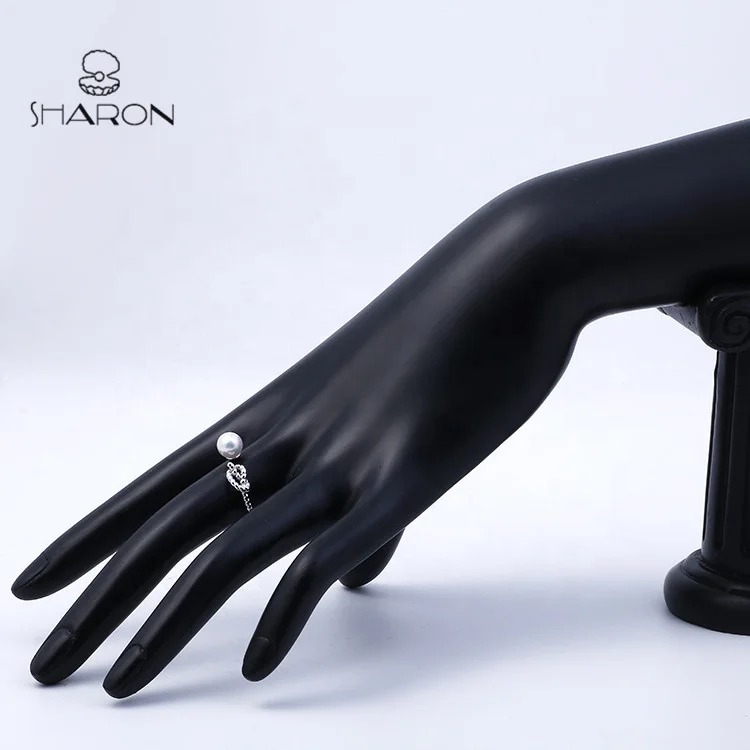 Manufacturer Price Women Piston Clover Finger Jewelry 925 Sterling Silver Ring Mounting for Pearl