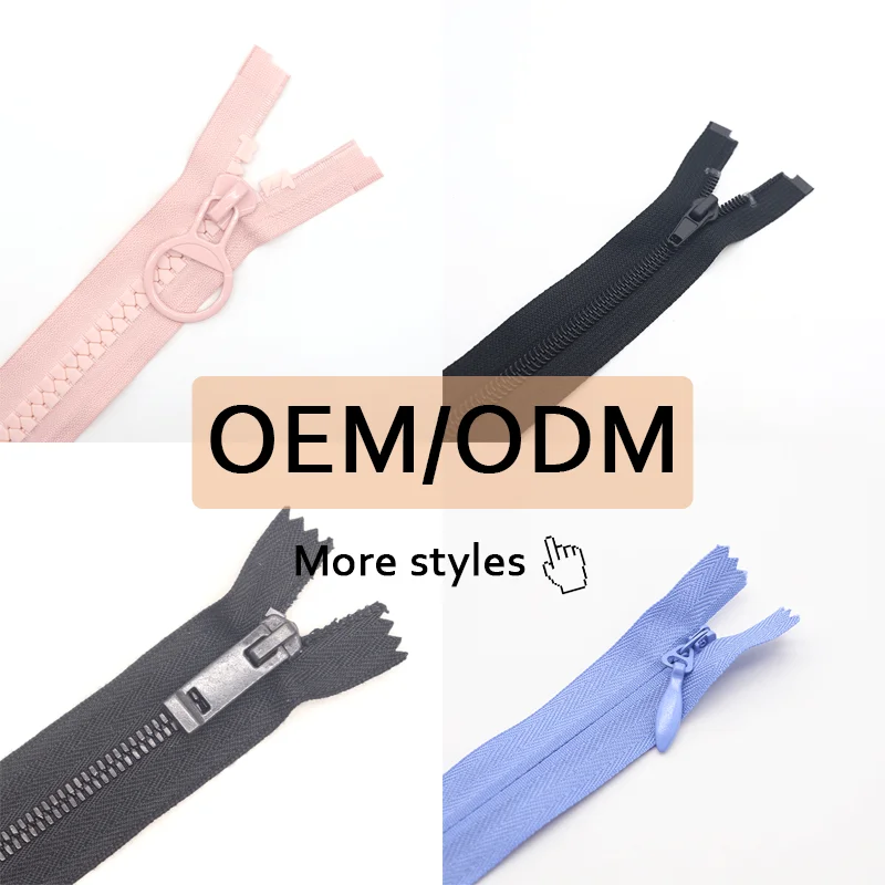 Factory Close-end Invisible Zippers Long Zipper #5 Clothing Design Nylon Dress  Custom-made zipper