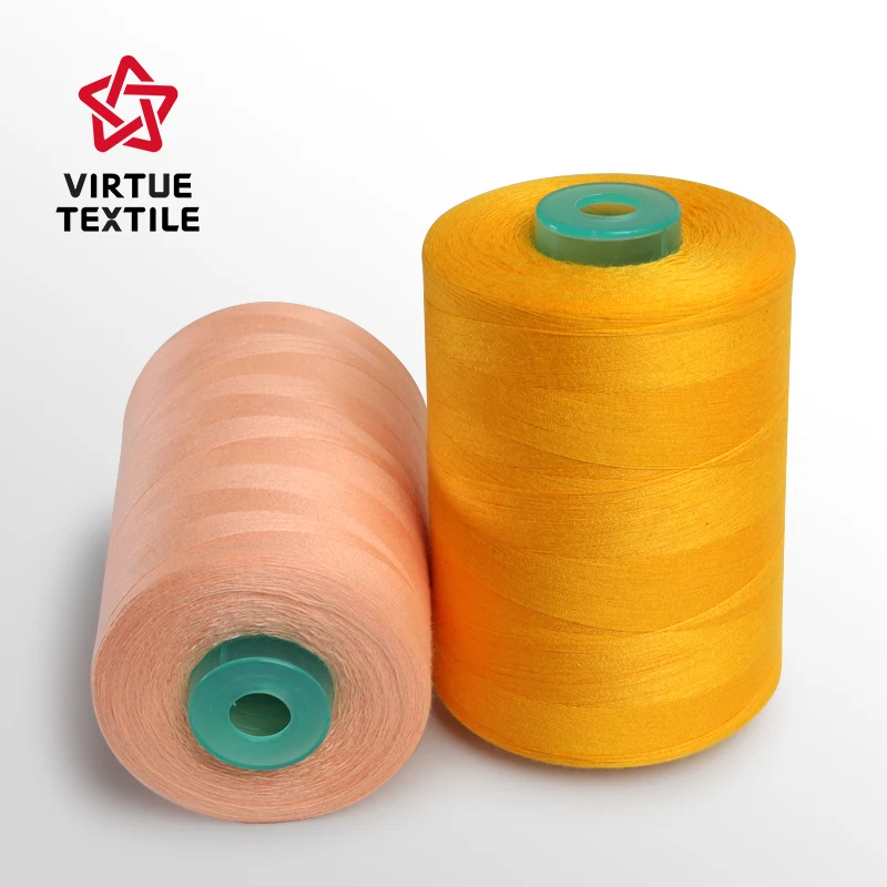 Poly Poly Core Spun Yarn hilo chino 40/2/3 5000y dyeing tube factory directly manufacturer for sewing
