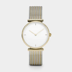 Minimalism two needle ladies watch fashion gril small dial vintage watch