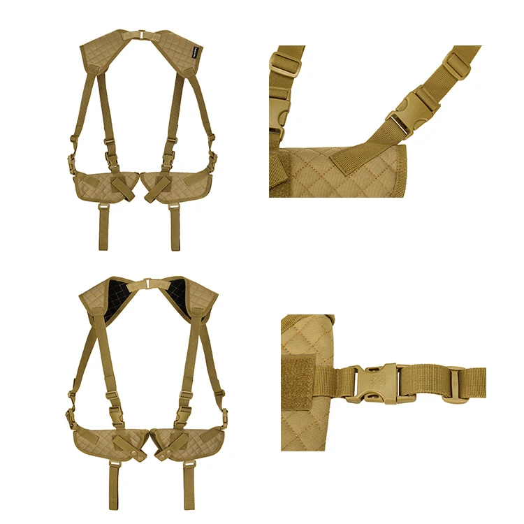 Wholesale Anti-Theft Hidden Underarm Double Shoulder Holster Pouch EDC Left Right Hand Tactical Nylon Holster