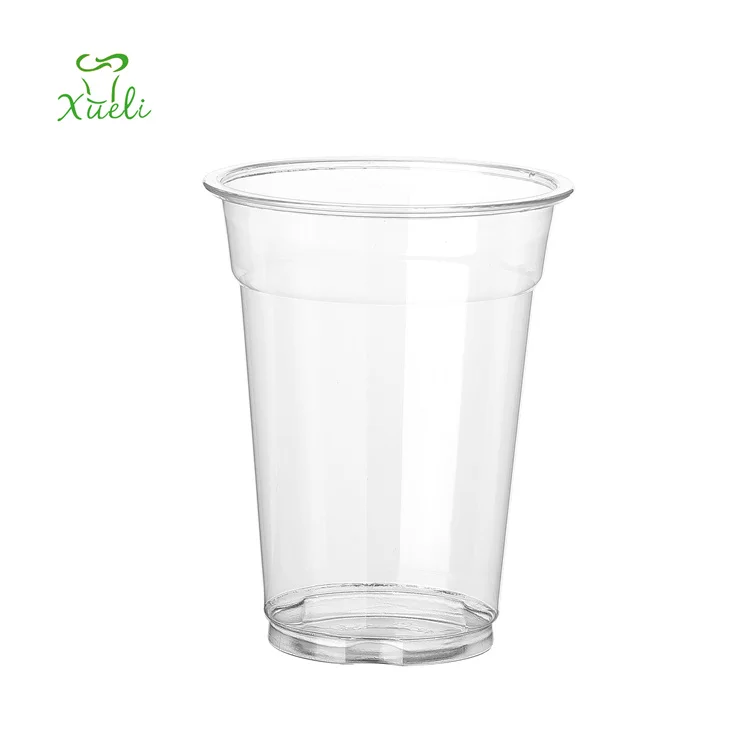 Fashion Design  Decrartive Transparent Clear Cold Drink Disposable PET 9OZ 250ML  Plastic Cups