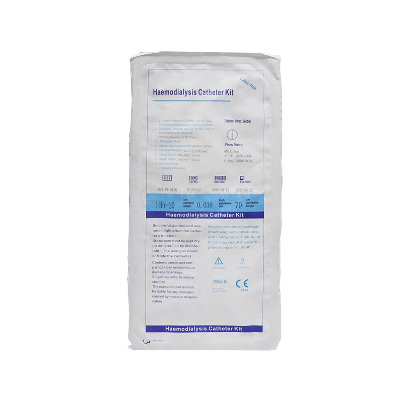 SY-HC Medical Consumables Supply Hemodialysis Catheter Kit Double lumen Dialysis Catheter