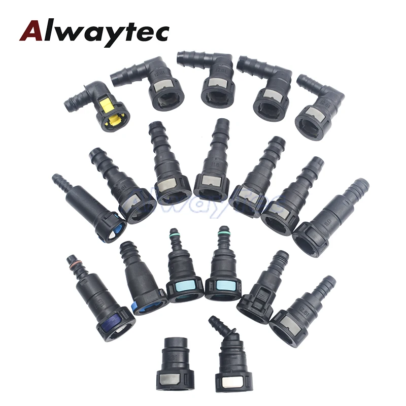 12.61MM Tube Pipe Plastic Hose Connector For Fuel Nylon Rubber Pipe Car Parts