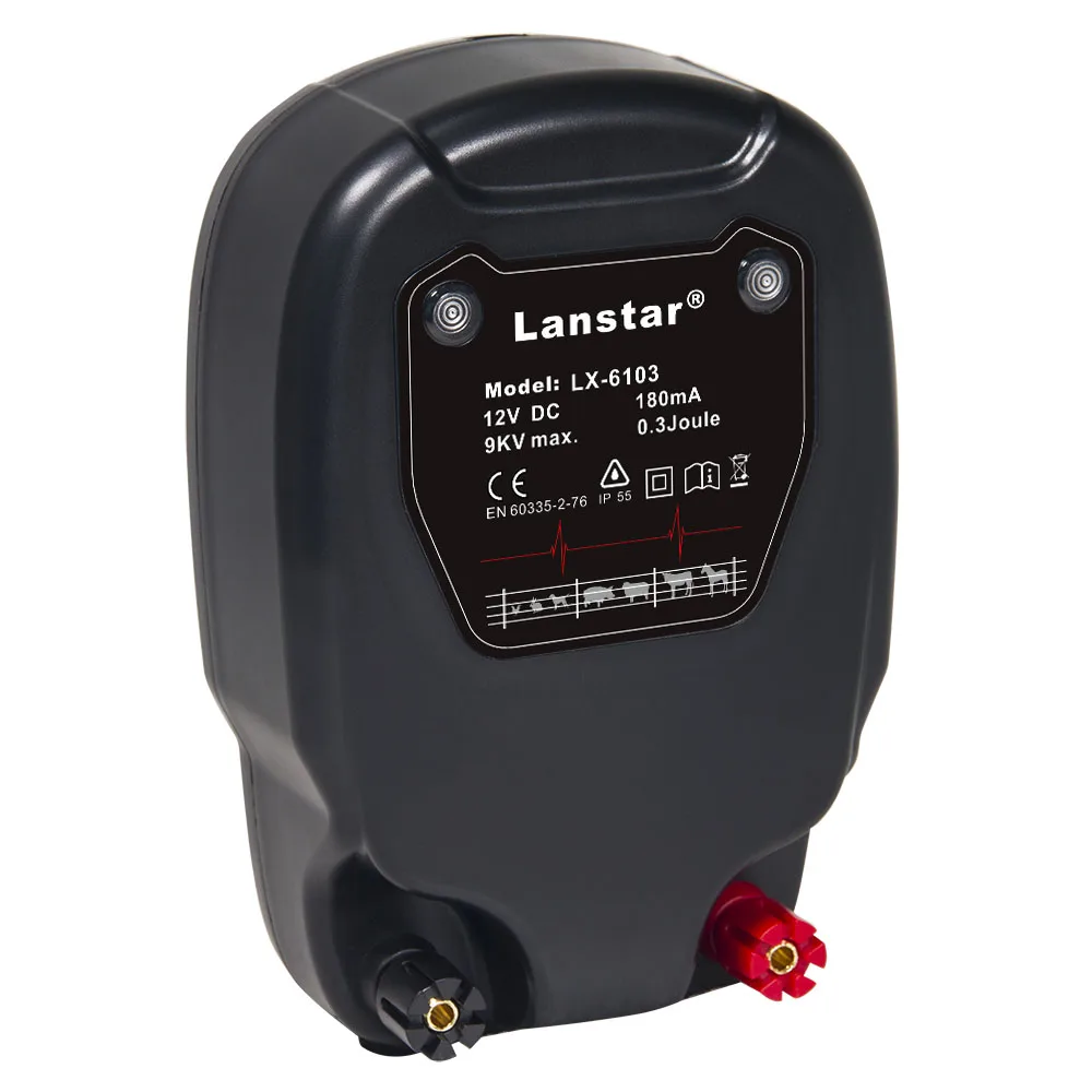 5 км мощный электрический забор энергетический/зарядное устройство/Глушитель для лошадей крупного рогатого скота овец и других