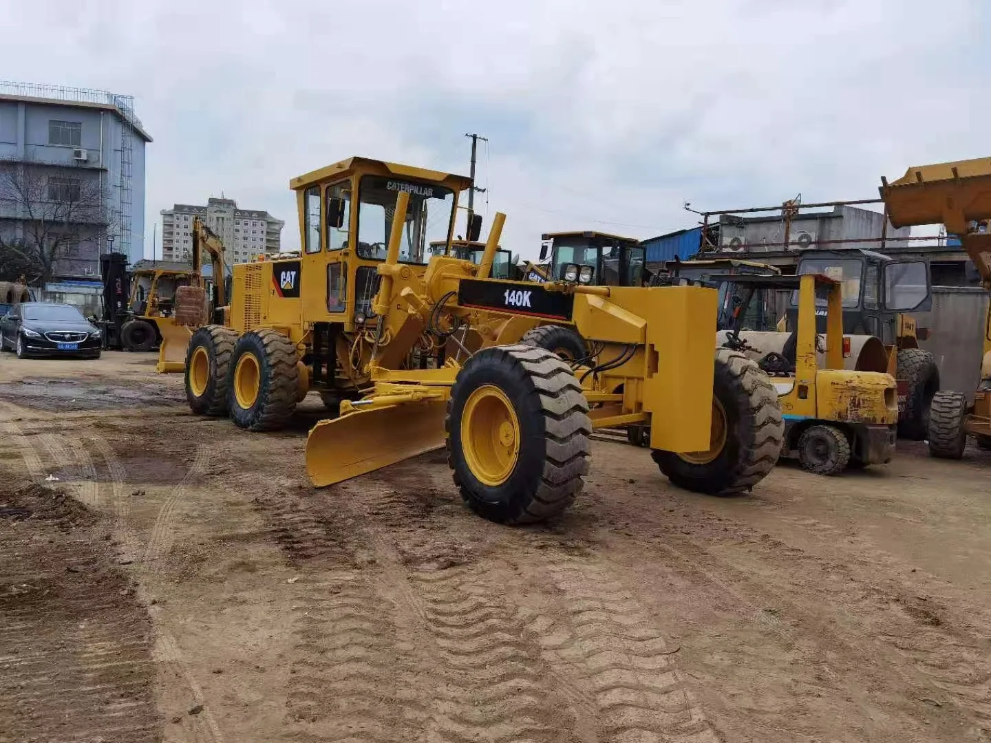 Original Engine Cat 140 Motor Grader Air-Conditioned Cab Low Working Hours Motor Grader for Sale