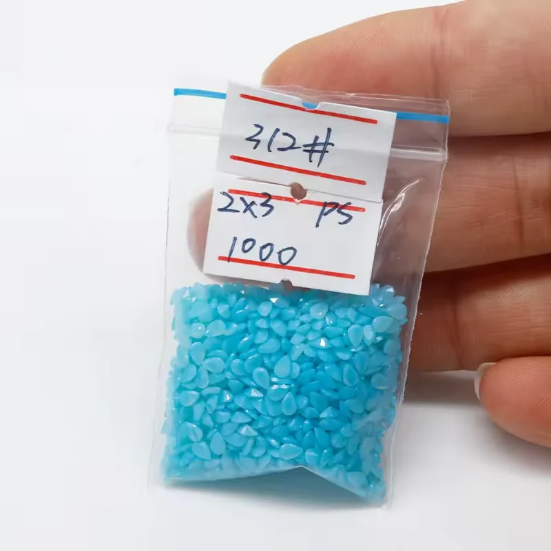 hot  sale pear   cut  nano stone loose gemstone Opal nano312# for jewelry