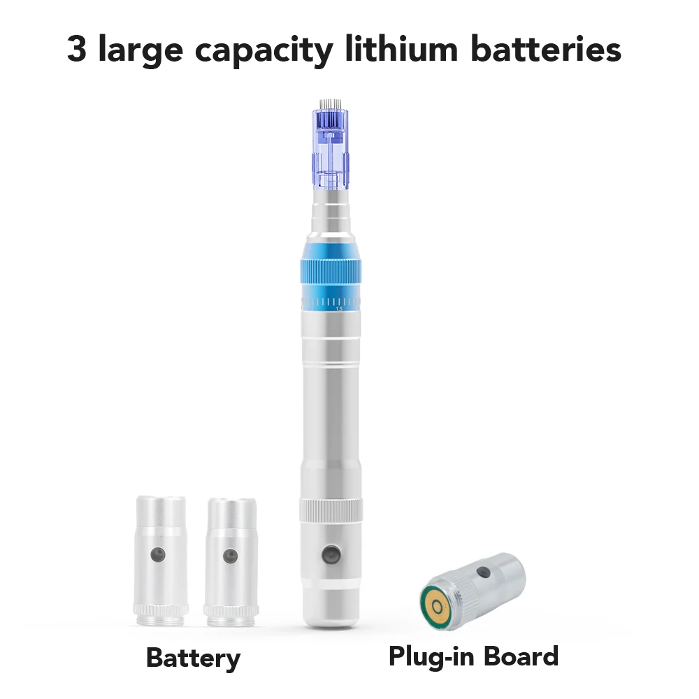 2022 Hot sale titanium microneedling derma roller system electrical auto derma stamp A6 dermapen wireless OEM logo customized