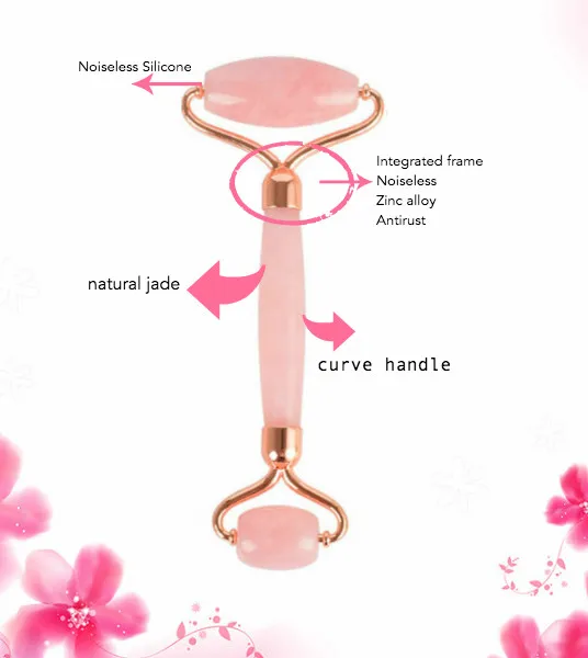 best seller 2021 custom box natural anti aging 100% facial rose quartz mini jade roller guasha set for