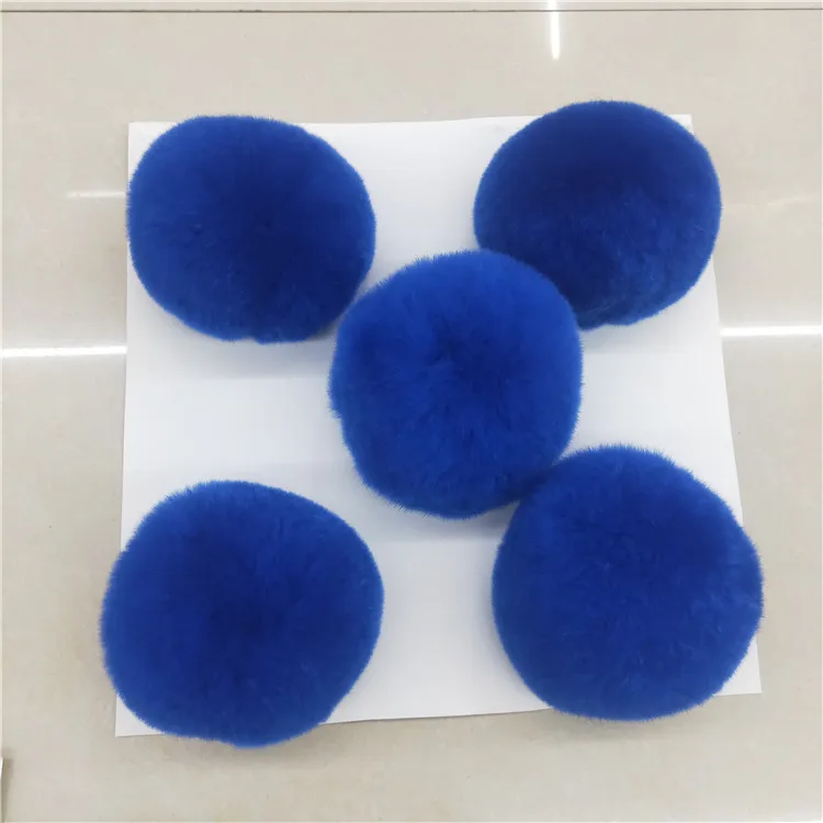 
china supplier key chain fur/rex rabbit fur keychain/pom key chains 