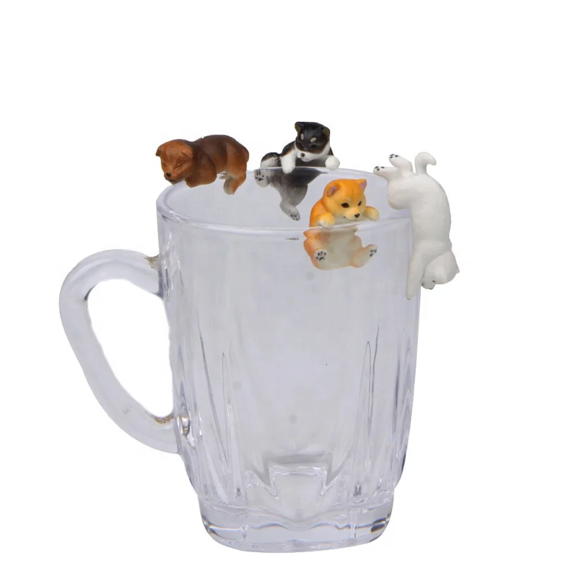 Resin Cake Decoration Action Figure Ornaments Miniature Anime Cup Cat