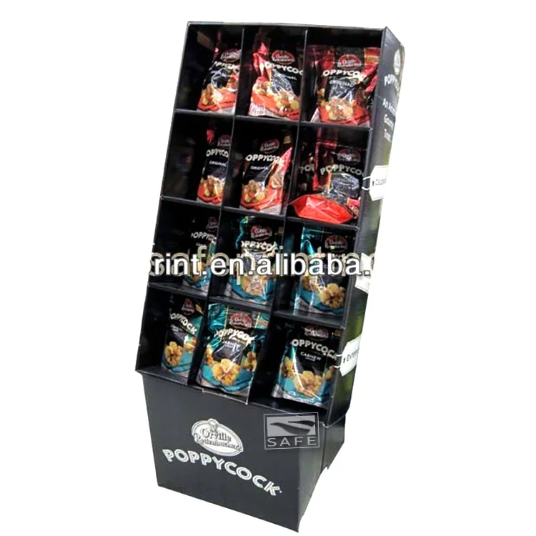 Hot Sale Cardboard Display For Snack,Grocery Beef Jerky Display Rack