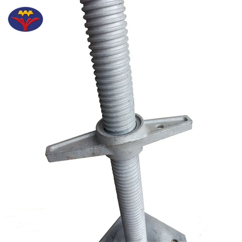 Height Adjustable Hollow Screwed/Threaded Jack Base for Construction Metal Scaffolding