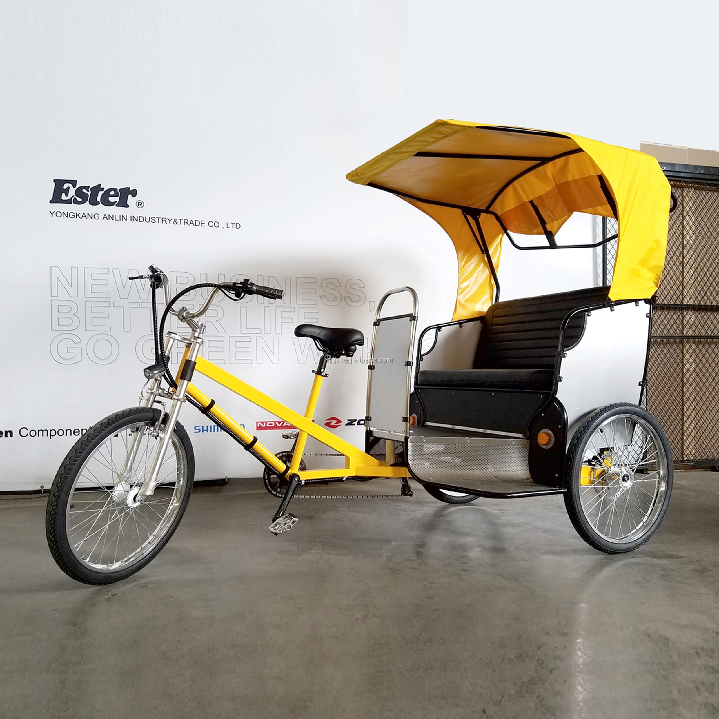 ESTER Pedicab Rickshaw upgrade parts every year sightseeing