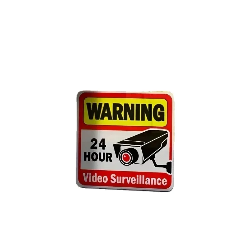 Enhance Your Safety With 24 Hour Surveillance Warning Stickers Vivid Slogans Protect Your Home And Business!
