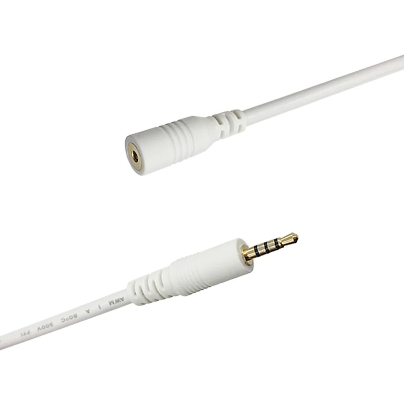 4-pole 3.5 mm 2.5mm Jack Male to female Stereo Audio Headphone Aux Cable