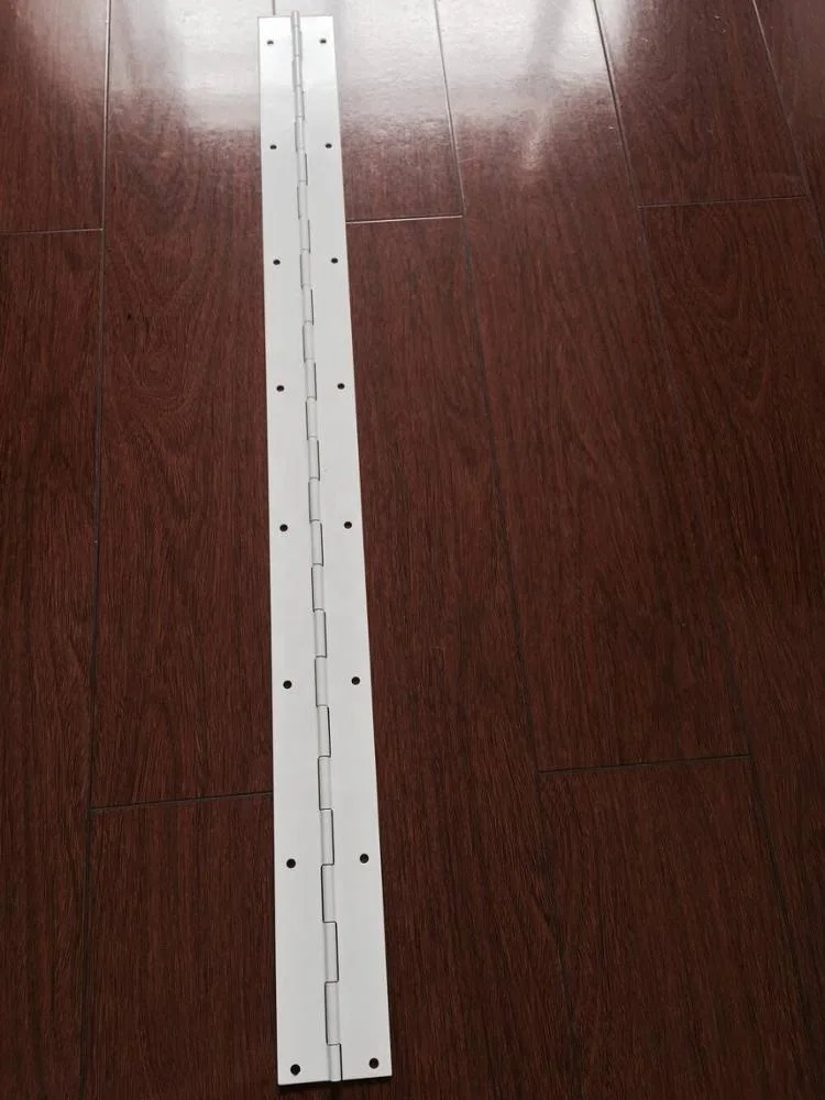 
Professional manufacturers supply steel Powder Coated long continuous custom size white piano Hinge 