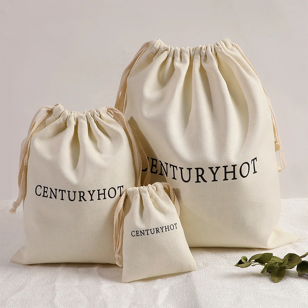 Оптовая продажа, Хлопковый мешок на шнурке, персонализированный Хлопковый мешок для пыли на шнурке, сумка для обуви и одежды с логотипом на заказ