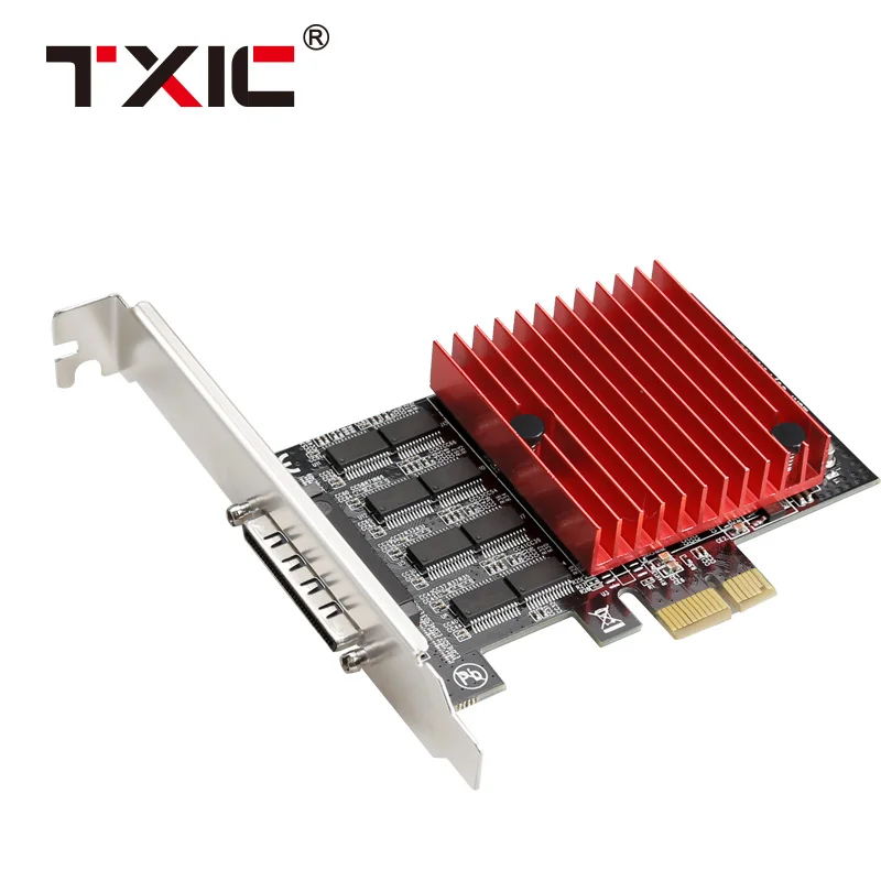Низкопрофильный DB9 RS232 последовательный I/O контроллер PCIe от 1X до 8 последовательных портов преобразователь карты расширения адаптер для принтера POS ATM