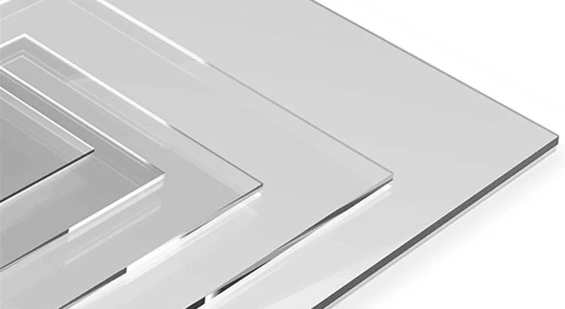 Custom 2mm Silk Screen Acrylic Wedding Invitation Card