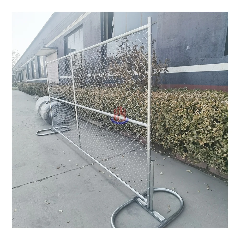 factory wholesale  galvanized 6x10  american removable temporary chain link fence panel  outdoor for  construction fence