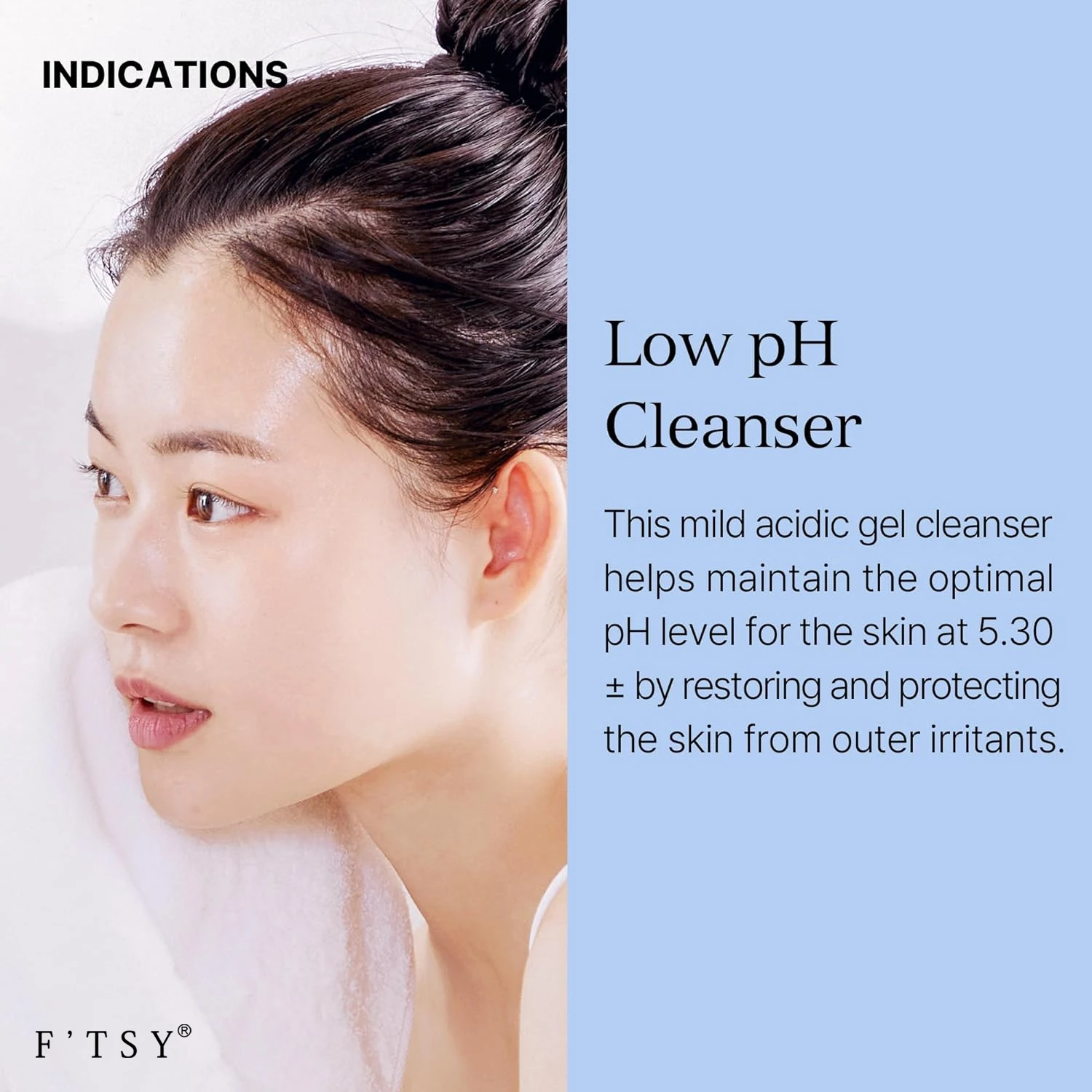 Private Label Low PH Gel Cleanser Daily Mild Face Cleanser BHA Tea Tree Oil for Sensitive Skin