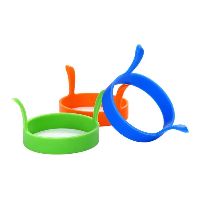 Microwave safe non stick fried egg rings pancake mold round shape silicone molds for eggs cooking