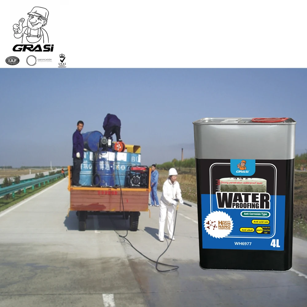 Water Repellent Hydrophobic Nano Coating Silane Impregnating Agent for Protection of Construction Surfaces